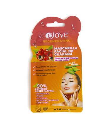 Ejove Facial Mask with Guaranad Extract 20 ml Clarifying and Cleansing Antiaging and Firming Natural Guarana Skin Care Suitable for All Skin Types