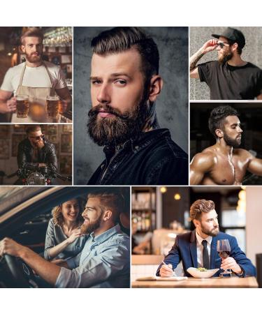Beard Growth Oil with Biotin & Caffeine -Naturally Beard Growth Serum Promote Hair Regrowth Full Thick Masculine Facial Hair Treatment for Men 30ml - Buy Online on GoSupps.com