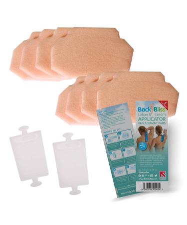 Replacement Refill Pads 8X for Back Lotion Cream Applicator Easy Reach Self Tan - Pack of 8 Pads
