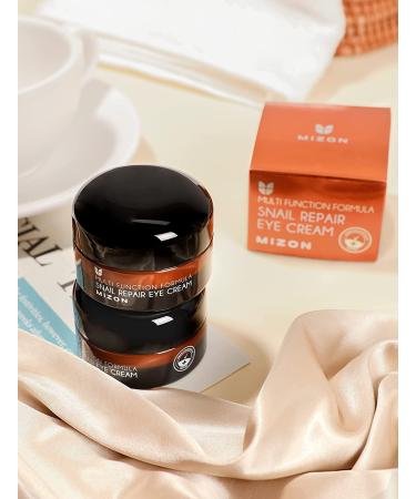 MIZON Snail Repair Eye Cream - Natural Korean Skincare for Wrinkle and Fine Line Treatment - Hydrating and Healthy Skin - 0.84 oz - Buy Online on GoSupps.com
