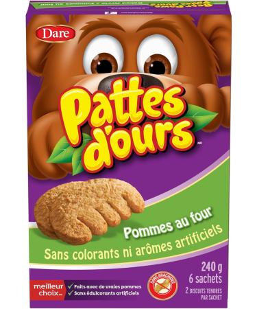 Bear Paws Baked Apple Cookies - Soft Cookie Snack Packs School Snacks Made With Real Apple Peanut Free 240g 6 Pouches Baked Apple 40 g (Pack of 6) - Buy Online on GoSupps.com