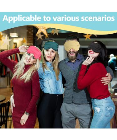 15pcs Adjustable Sleep Masks | Soft Blackout Eye Masks for Travel Office & Sleep - Multicolor - Buy Online on GoSupps.com