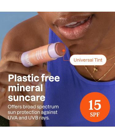 ATTITUDE SPF 15 Plastic-Free Lip Balm | EWG Verified Vegan Cruelty-Free Coconut | Eco-Friendly Plant-Based 0.3 Oz - Buy Online on GoSupps.com