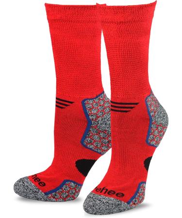 TeeHee Bamboo Cushion Crew Diabetic Socks - Large Multipack (6 pairs) for Women and Men - Buy Online on GoSupps.com
