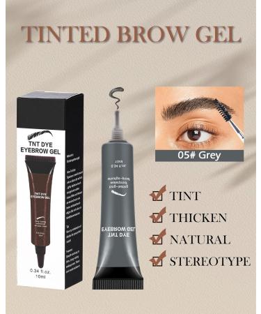 Buy Waterproof Tinted Brow Gel Kit - Long Lasting Grey Eyebrow Gel with Brush & Razor | Perfect for Women & Girls - Buy Online on GoSupps.com