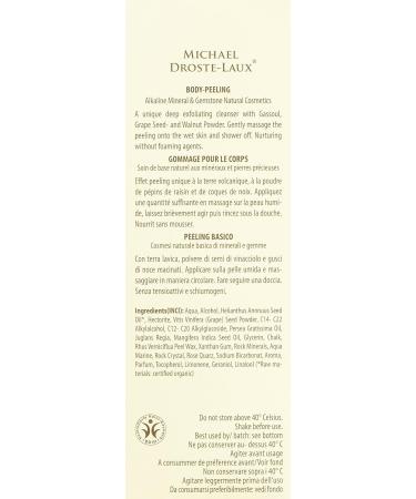 Buy Michael Droste-Laux Natural Cosmetics Basic Body Scrub 200 ml | International Shipping Available - Buy Online on GoSupps.com