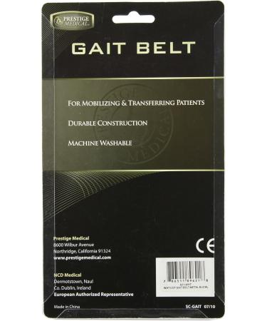 Buy Prestige Medical 621-WHT Cotton Gait Belt with Metal Buckle - Durable White Gait Belt for Safe Patient Transfers | International Shipping Available - Buy Online on GoSupps.com