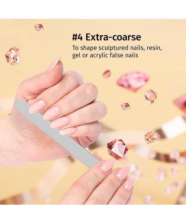 Diamancel Luxury Diamond Nail File - 4 Extra Coarse Grit for Acrylic, Resin & Gel Nails - Buy Online on GoSupps.com