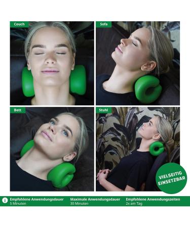 Neck Extensor Cushion - Neck Ex Massage Device for Pain Relief | Relief from Neck & Back Tension | Includes Exercise Book by German Physiotherapists (Green) - Buy Online on GoSupps.com