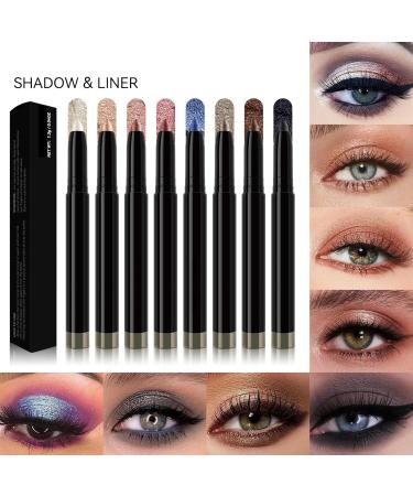 Highlighter Stick Eyeshadow - Multi-Color Waterproof Cream Eye Shadow for Brown Eyes - Makeup 07 Brown - Buy Online on GoSupps.com