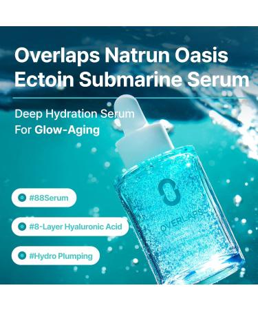 Overlaps Natrun Oasis Ectoin Submarine Hydration Serum for Glow-Aging & Long-Lasting Moisture Lightweight Non-Sticky Korean Skincare with 0.5% Ectoin 8-Layer Hyaluronic Acid & Peptides 1.01 fl. oz. - Buy Online on GoSupps.com