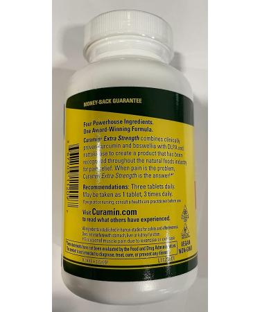 Terry Naturally Curamin Extra Strength - 90 Tablets - Pain Relief Supplement with Curcumin & Boswellia - Non-Addictive Formula - Non-GMO Vegan - Gluten Free - Buy Online on GoSupps.com
