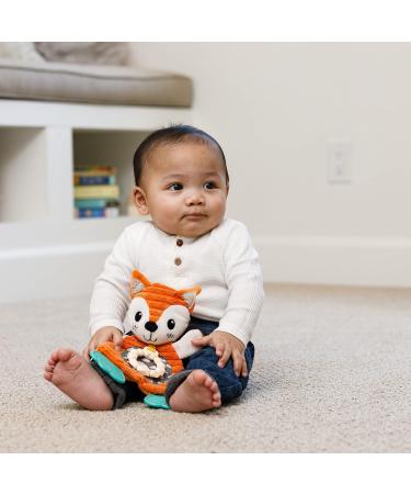Infantino Go Gaga Cuddly Teether Fox | Sensory Toy for Babies | Silicone Bite Ring & Dental Aid | Multicolored 316201 - Buy Online on GoSupps.com