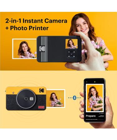 KODAK Mini Shot 2 Retro 4PASS 2-in-1 Instant Camera Printer Bundle - White (68 Sheets + Accessories) - Buy Online on GoSupps.com