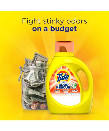 Tide Simply Odor Rescue Liquid Laundry Detergent - Fresh Linen 115 fl oz (74 Loads) | International Shipping Available - Buy Online on GoSupps.com