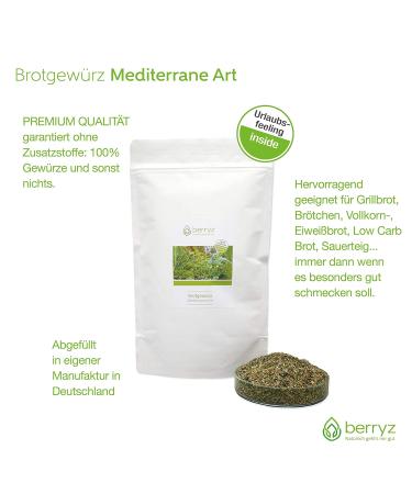 Mediterranean Bread Spice | Rosemary Thyme Garlic Oregano Sage | 175g for Stick Bread & Herb Baguette - Buy Online on GoSupps.com