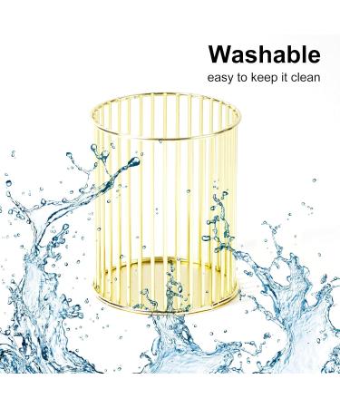 Metal Nail Pen Holder Makeup Brushes Stand Eyebrow Pen Lipsticks Lip Gloss Holder Nail Art Painting Pen Rack Organizer Nail Tool Gold - Buy Online on GoSupps.com