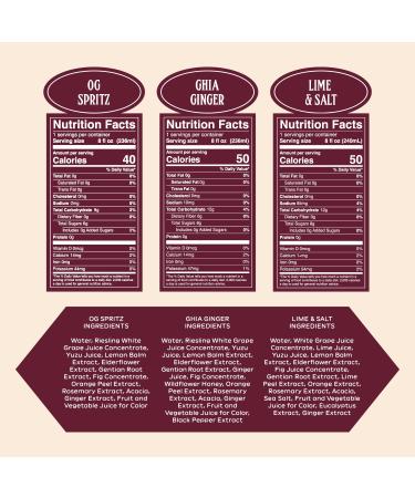 Botanical Mediterranean Ghia Non-Alcoholic Le Spritz Combo 12-Pack - 8 Fl Oz Cans | No Added Sugar, Caffeine-Free Apritif Variety Pack - Buy Online on GoSupps.com