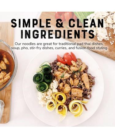 Organic Black Rice Noodles 7.7oz x 12-Pack - Vegan, Gluten-Free, GMO-Free - Medium Thickness for Stir-Fry and Pad Thai - Nature's Greatest Foods - Buy Online on GoSupps.com