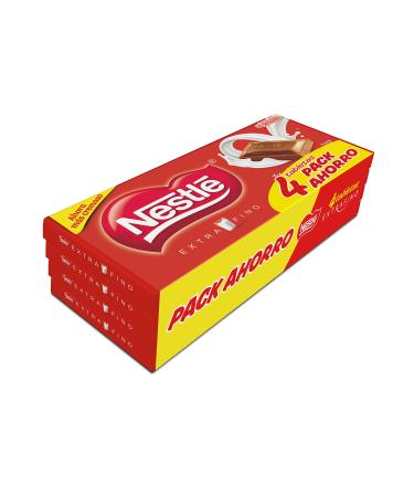 EXTRAFINO Nestl Extrafine Extra Fine Milk Chocolate - Pack of 4 x 31.5g - Total 125g