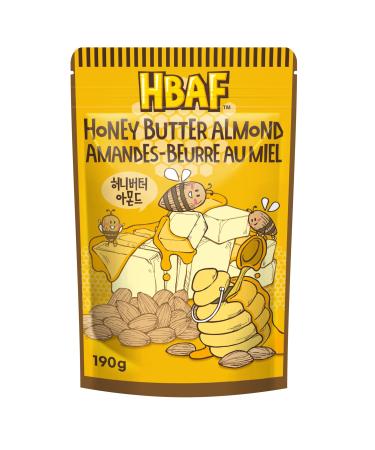 HBAF Roasted Almonds Honey Butter Sweet and Savoury Nuts Snack Pack from South Korea 190g