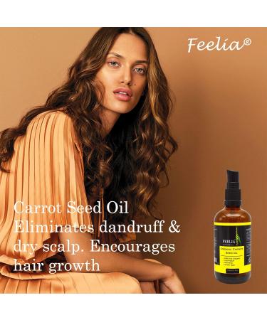 Feelia - Organic Carrot Seed Oil - Cold Pressed Nourishing 100% Pure & Natural Premium Quality for Skin & Hair Care All Skin Types - Buy Online on GoSupps.com