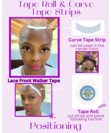 Walker Tape Lace Front Wig Blue Support Tape - 1/2" x 12yd Double-Sided Tape for Wigs Toupees & Hair Extensions - Made in USA - Buy Online on GoSupps.com