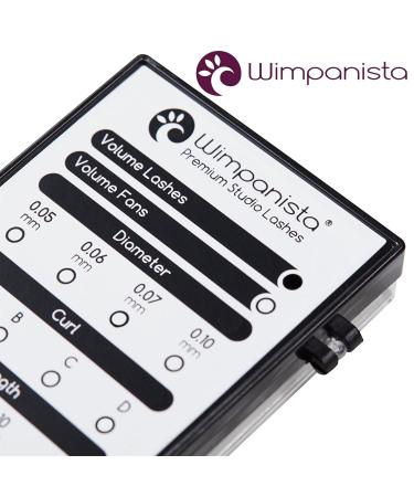 Buy Wimpanista Volume Eyelashes D Curl - Silk Extensions 0.10mm Thickness Mix 8-14mm - 16 Stripes for Ultimate Glamour - Buy Online on GoSupps.com