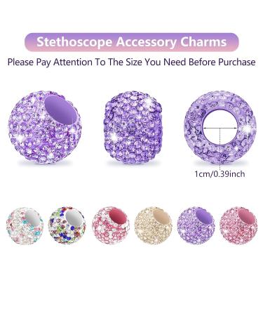 Buy Hicarer 6 Pieces Stethoscope Decorations & Charms - Bling Crystal & Round Charms for Nurses Doctors & Veterinarians - International Shipping Available - Buy Online on GoSupps.com