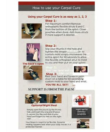 Buy Doctor in the House Carpal Cure Wrist Brace | Left Black Standard Fit | International Shipping Available - Buy Online on GoSupps.com