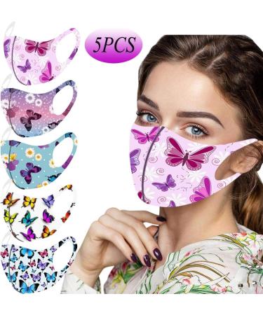 Amyglin 5-Piece Ice Cream Lid Set - Washable Reusable Breathable Facial Protection for Adults & Children - Ideal for Outdoor Sports & Cycling (A001-Butterfly) - Buy Online on GoSupps.com