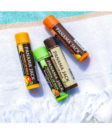 Panama Jack Sunscreen Lip Balm - SPF 45 Dual Pack Dreamsicle & Vanilla | Broad Spectrum UVA-UVB Protection for Dry, Chapped Lips - Buy Online on GoSupps.com