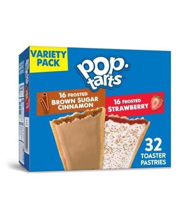 Pop-Tarts Toaster Pastries, Breakfast Foods, Kids Snacks, Variety Pack (32 Pop-Tarts)