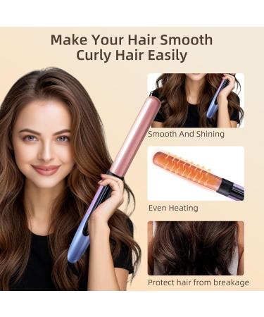 Premium Curling Iron Set with 5 Interchangeable Barrels & Hair Brush - Perfect Gift for Women | Ceramic Tourmaline Curling Wand for Salon-Worthy Waves - Buy Online on GoSupps.com