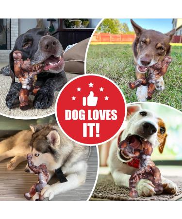 Zinbo Indestructible Dog Toys for Aggressive Chewers - Dark Brown, Medium/Large Breed - Buy Online on GoSupps.com