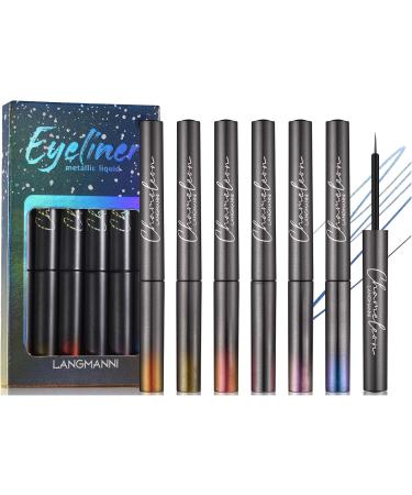 Eye Catching Shimmering Liquid Glitter Eyeliner Collection Colorful Sparklings Eyeliners Waterproof Long Lasting Formula Shimmers Liquid Eyeliner Quick Drying Eyeliner Smudge Proof Eyeliner Eyeshadow B - Buy Online on GoSupps.com