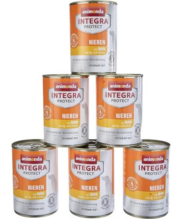 Animonda Integra Protect Diet Dog Food for Chronic Renal Insufficiency - Wet Chicken Feed 6 x 400g - Premium Nutrition for Dogs - Buy Online on GoSupps.com