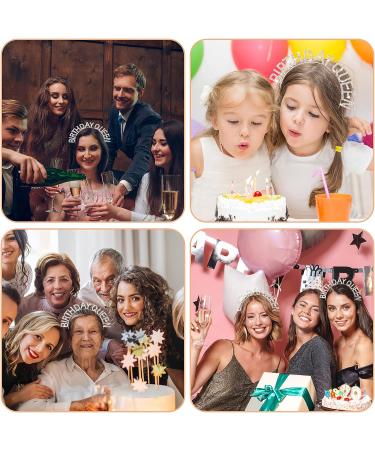 WLLHYF Birthday Queen Headband - Rose-Gold Rhinestone Princess Crown & Birthday Sash - Buy Online on GoSupps.com