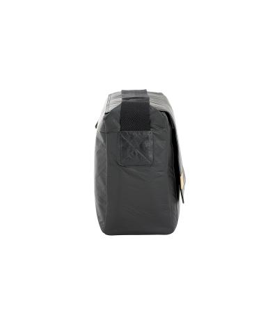L SSIG Baby Diaper Bag - Stylish Sustainable Messenger Bag with Accessories | Black Tyvek Diaper Tote for International Shipping - Buy Online on GoSupps.com