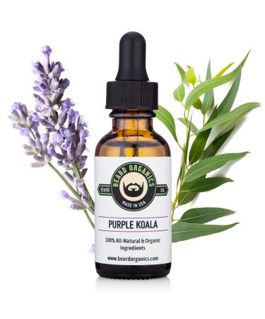 Beard Organics Purple Koala Beard Oil | Eucalyptus & Lavender