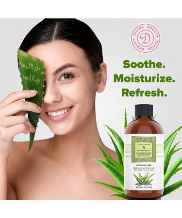 Divine Derriere Aloe Vera Gel - Soothing After Sun Care for Sunburn Relief - Made in USA (8 oz) - Buy Online on GoSupps.com