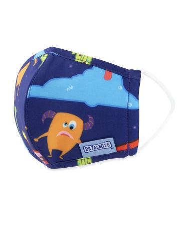Dr. Talbot's Kid s Washable Cloth Cup Face Mask for Personal Health by Nuby  Monsters  2-5 Years Old Kids