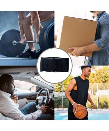 Adjustable Lumbar Lower Back Brace - Pain Relief Support Belt for Heavy Lifting & Herniated Disc - Unisex Black 40 IN - Buy Online on GoSupps.com
