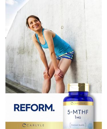 Carlyle 5-MTHF L Methylfolate 1mg | 120 Capsules | Non-GMO & Gluten Free Supplement | Premium Quality - Buy Online on GoSupps.com