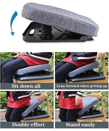 SilteD Uplift Seat Assist Cushion Chair Lift and Sofa Stand Assist Portable Assist Cushion Lifting Seat for Elderly Handicap or Disabled Support Up to 150KG - Buy Online on GoSupps.com