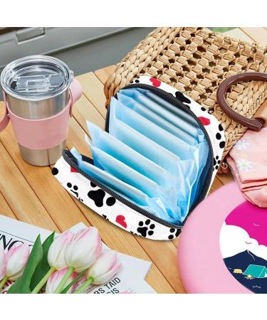 Womens Binding-Up Bags | Dog Paw Red Hearts Pattern | Tampon Storage & Menstrual Betting Bags - Zezenb cken - Buy Online on GoSupps.com