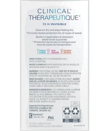 Secret Clinical Strength Invisible Solid Antiperspirant and Deodorant Completely Clean 45 g - Buy Online on GoSupps.com