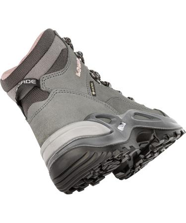 LOWA Renegade GTX MID Ws Women's Hiking Boots - Outdoor Trekking Shoes Goretex - Graphite Rose 320945 - EU 43.5 - Buy Online on GoSupps.com