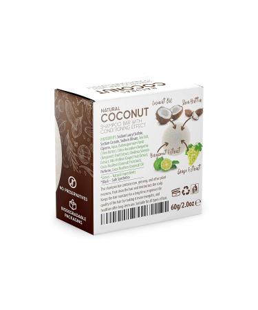 Buy Organic Solid Shampoo Bar & Conditioner - Eco-Friendly Hair Soap with Natural Oils | Zero Waste Coconut - 100% Organic International Shipping Available - Buy Online on GoSupps.com