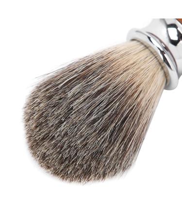 Premium Men's Shaving Brush | Rubber Wooden Handle | Facial Cleansing & Foaming Trimmer for Barbers | International Shipping - Buy Online on GoSupps.com